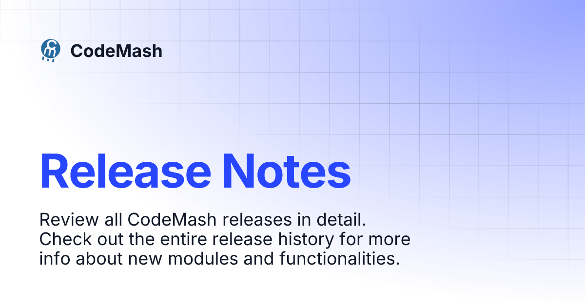 Release Notes | CodeMash