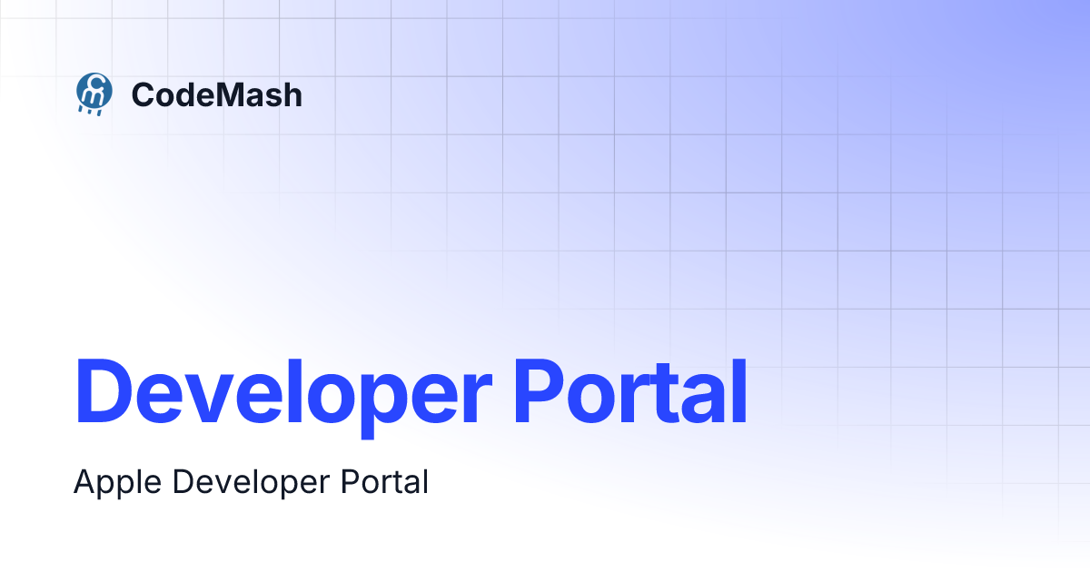 Developer Portal | CodeMash
